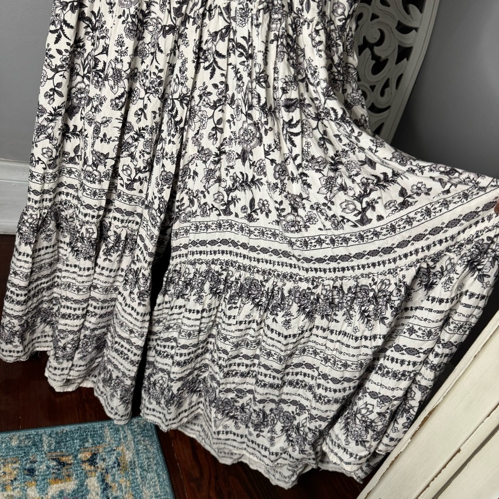 Angie Boho Keyhole Halter Wide Leg Floral Jumpsuit Size Small NWOT Beach - Picture 7 of 15